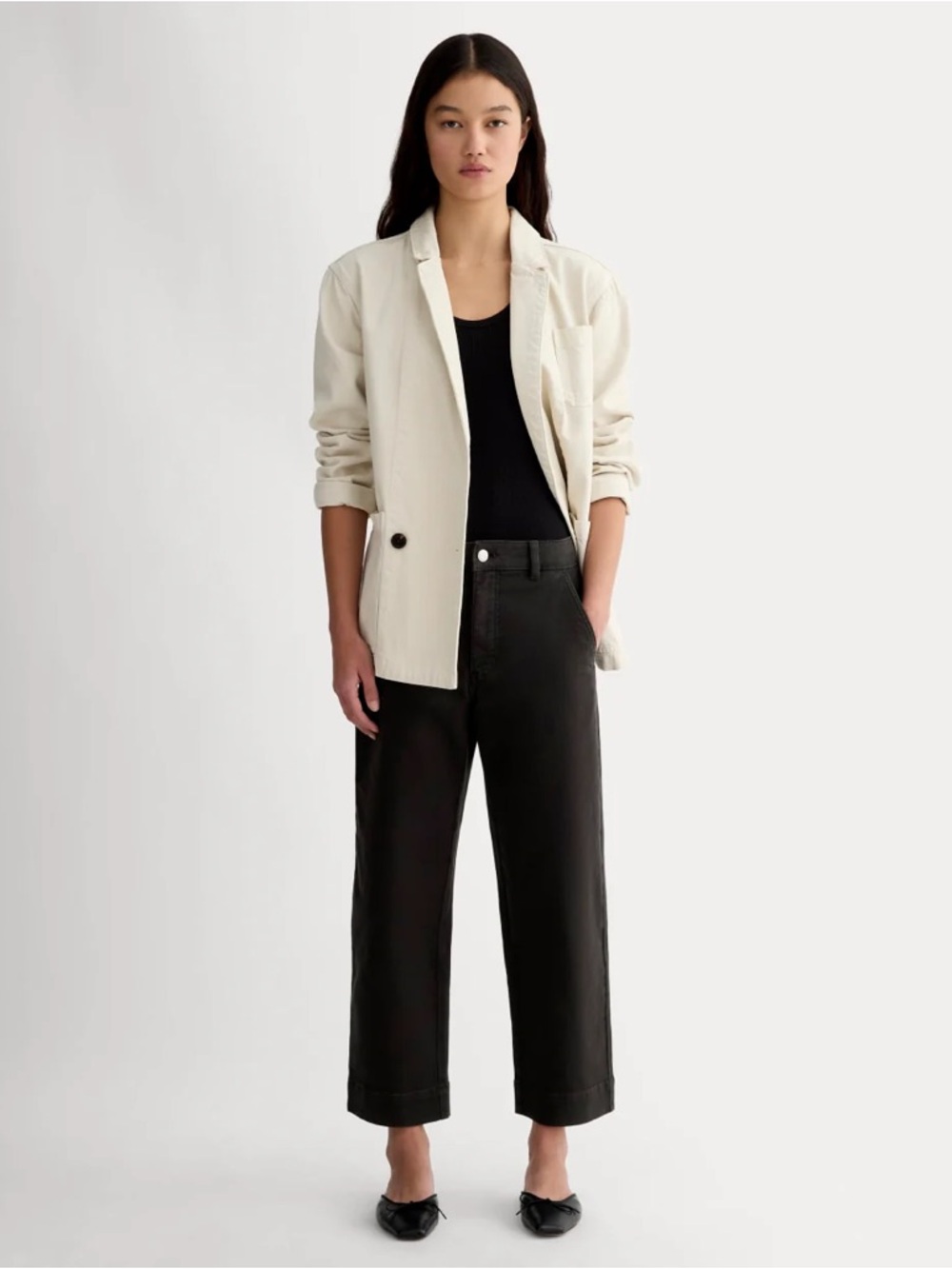 Everlane Straight Leg Utility Pant Black